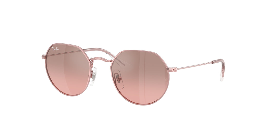 Óculos de sol ray-ban junior rj9565s junior jack 304/7e rosa irregular infantil tamanho 47mm - Vista principal