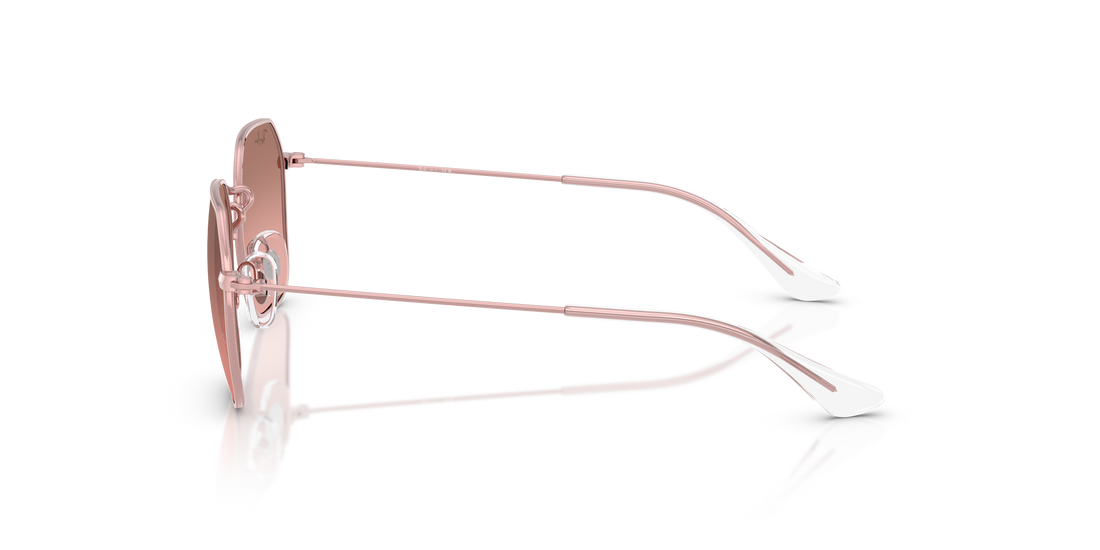 Sunglasses ray-ban junior rj9594s 304/7e rosa irregular infantil size 49mm - Detailed view