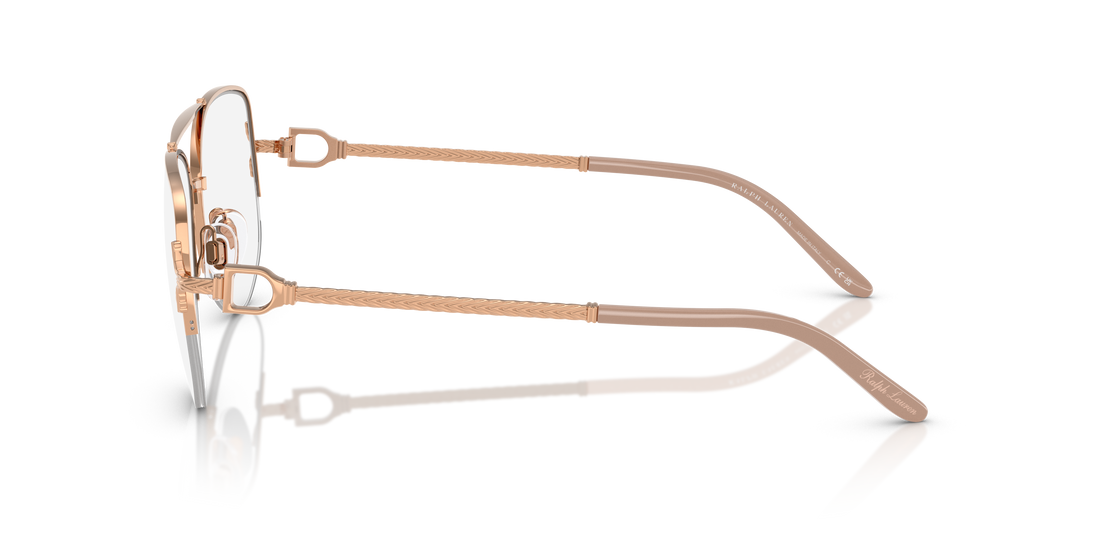 Occhiali da vista ralph lauren rl5127 9329 oro pilot femenino taglia 56mm - Vista dettagliata