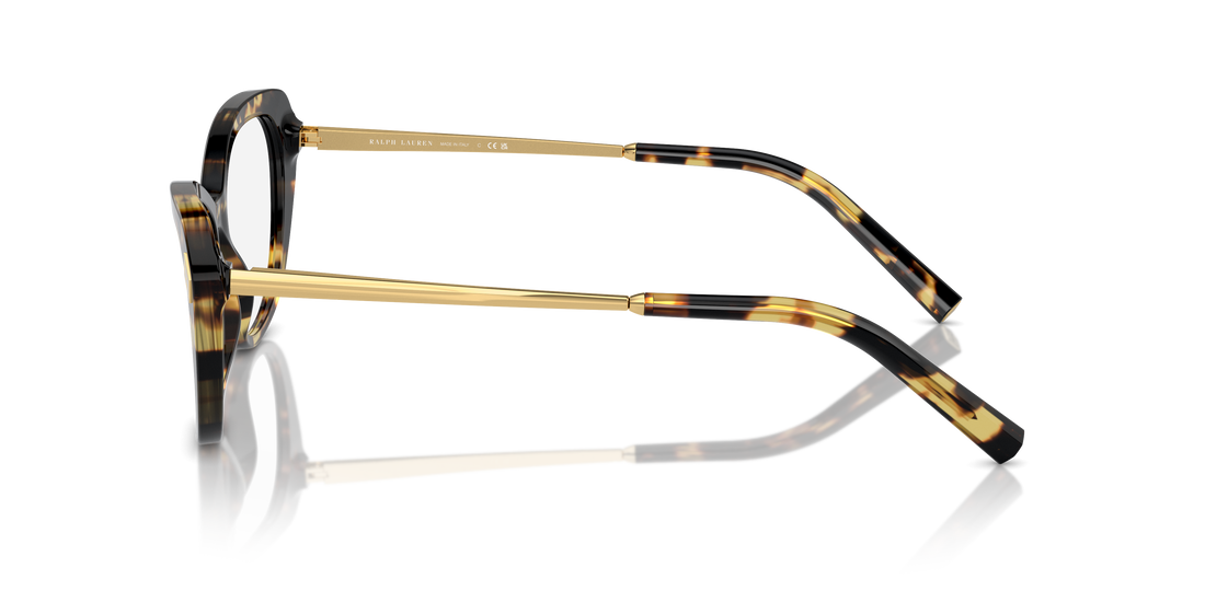 Óculos graduados ralph lauren rl6245 5004 marron cat eye femenino tamanho 54mm - Vista de detalhe