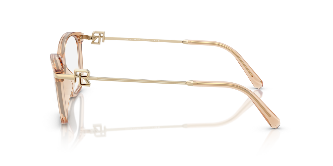 Occhiali da vista ralph lauren rl6247u 6205 marrón butterfly femenino taglia 53mm - Vista dettagliata