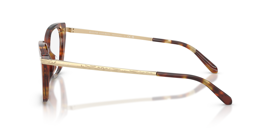 Occhiali da vista ralph lauren rl6250u 6056 havana square femenino taglia 53mm - Vista dettagliata