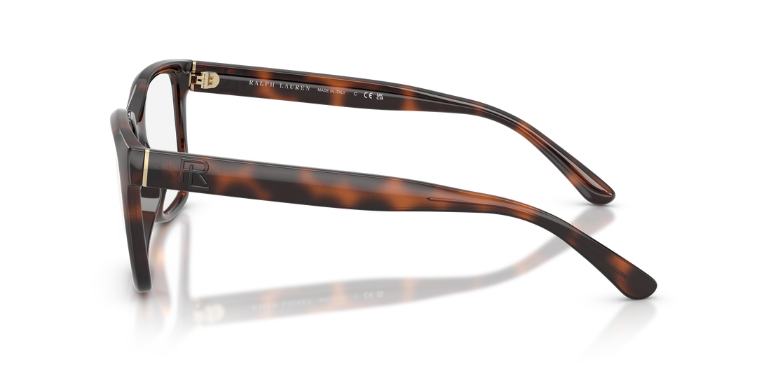 Occhiali da vista ralph lauren rl6251u 6241 havana square femenino taglia 55mm - Vista dettagliata
