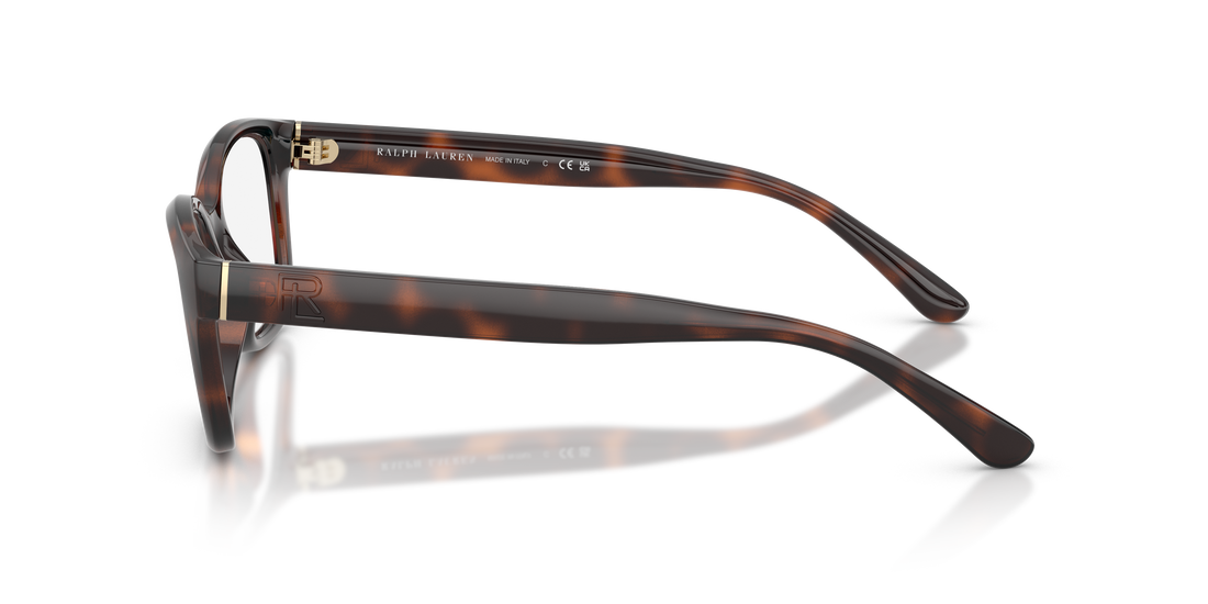 Occhiali da vista ralph lauren rl6252u 6241 havana rectangular femenino taglia 53mm - Vista dettagliata