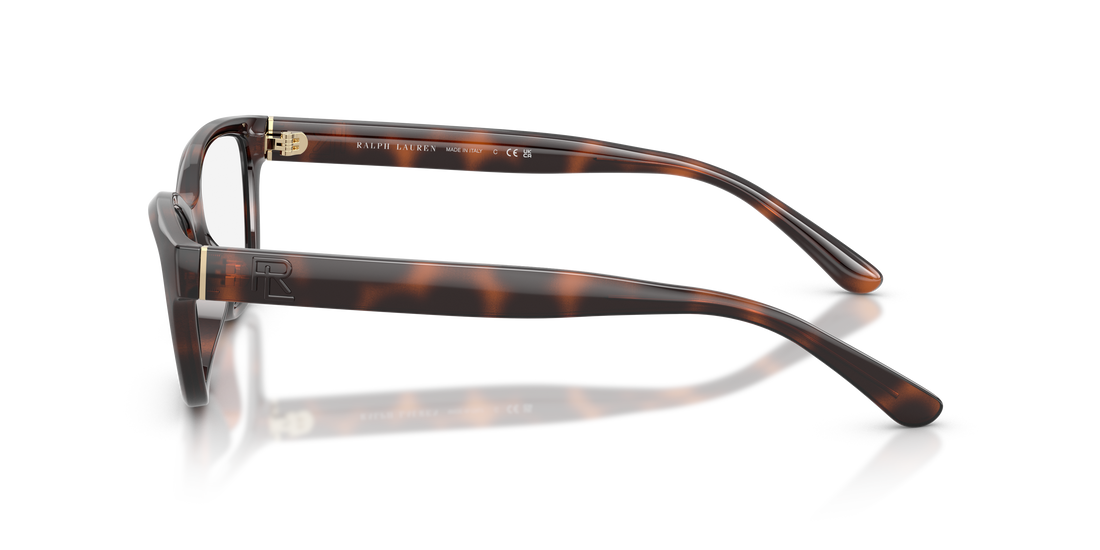 Occhiali da vista ralph lauren rl6254u 6241 havana square femenino taglia 54mm - Vista dettagliata