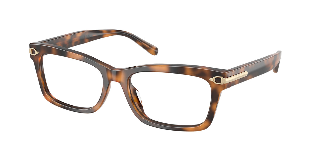 Occhiali da vista ralph lauren rl6255u 6089 havana rectangular femenino taglia 53mm - Vista principale