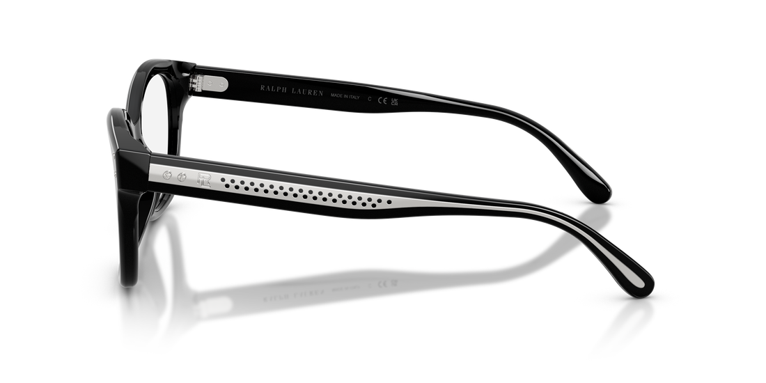 Occhiali da vista ralph lauren rl6259u 5001 negro cat eye unisex taglia 53mm - Vista dettagliata