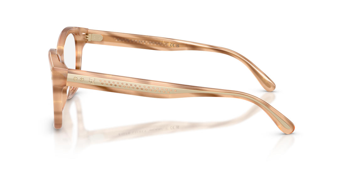 Occhiali da vista ralph lauren rl6259u 6179 marron cat eye unisex taglia 53mm - Vista dettagliata