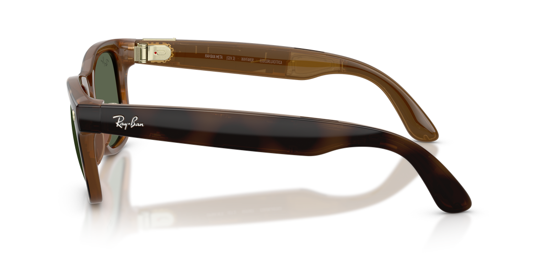 Sunglasses ray-ban meta rw4011 wayfarer 690571 havana square unisex size 50mm - Detailed view