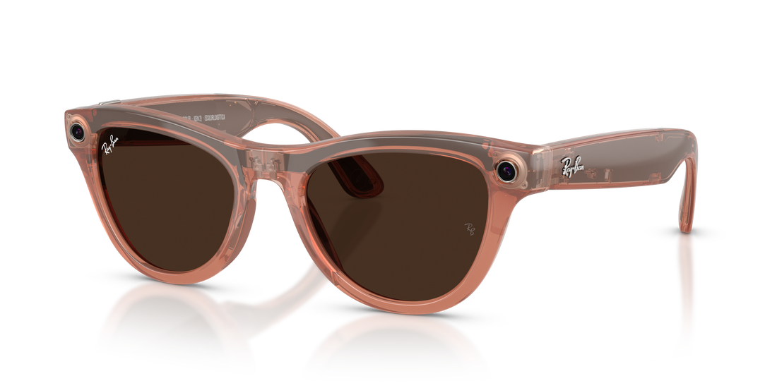 Lunettes de vue ray-ban meta rw4014 skyler 6778m4 rosa cat eye unisex taille 52mm - Vue détaillée