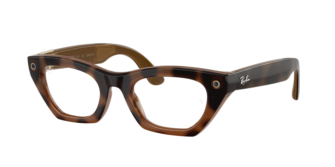 Sunglasses ray-ban meta rw4015v zena optics 8528 havana cat eye unisex size 49mm - Main view
