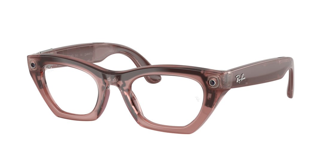 Lunettes de soleil ray-ban meta rw4015 zena 69161z rosa cat eye unisex taille 49mm - Vue principale