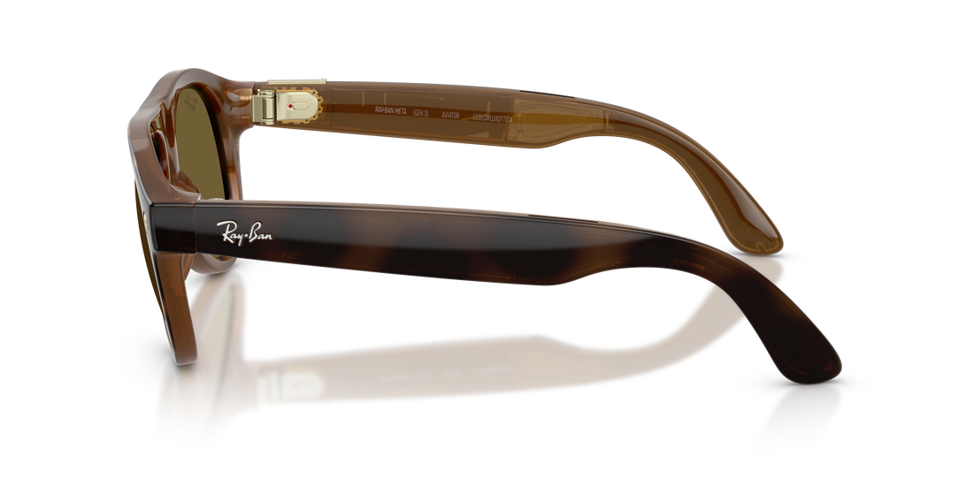 Solbriller ray-ban meta rw4016 aviator 690573 havana pilot unisex størrelse 54mm - Detaljeret visning