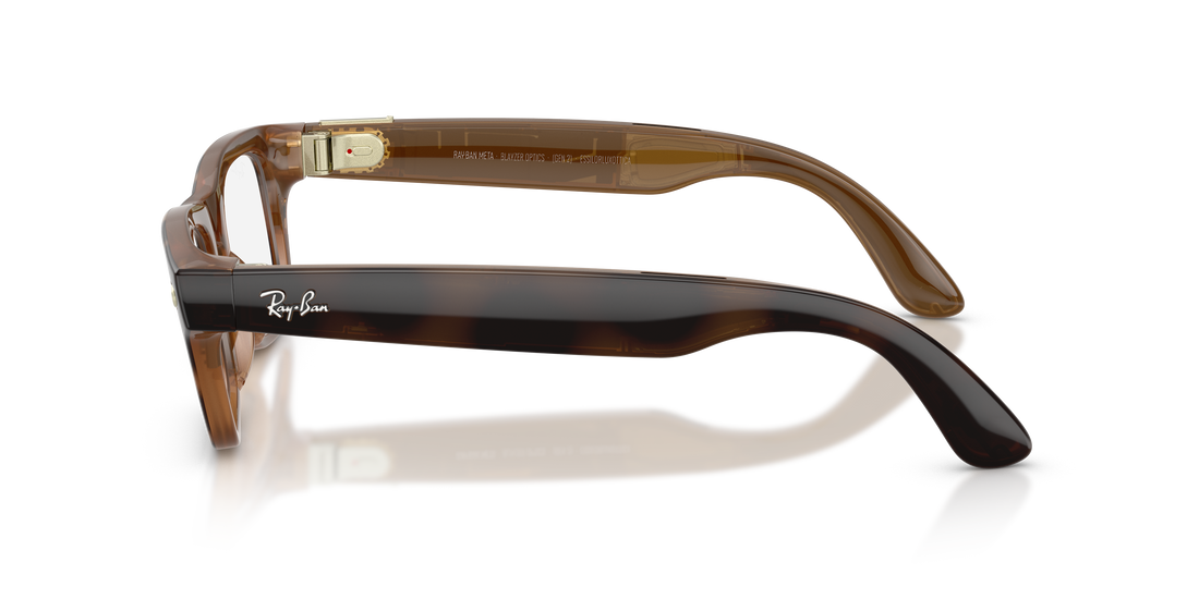 Lunettes de vue ray-ban meta rw7001 blayzer optics 8528 carey rectangular unisex taille 50mm - Vue détaillée