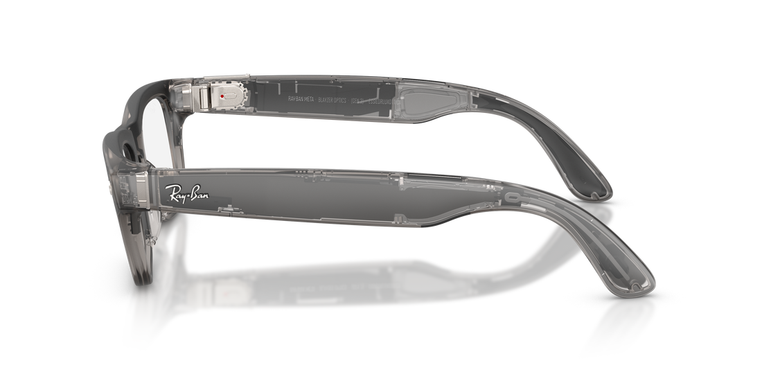 Lunettes de vue ray-ban meta rw7001 blayzer optics 8529 gris rectangular unisex taille 50mm - Vue détaillée