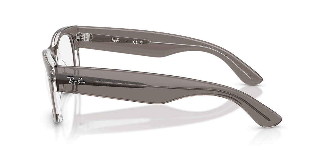 Prescription glasses ray-ban rx0832v mega wayfarer ii 8111 gris square unisex size 52mm - Detailed view