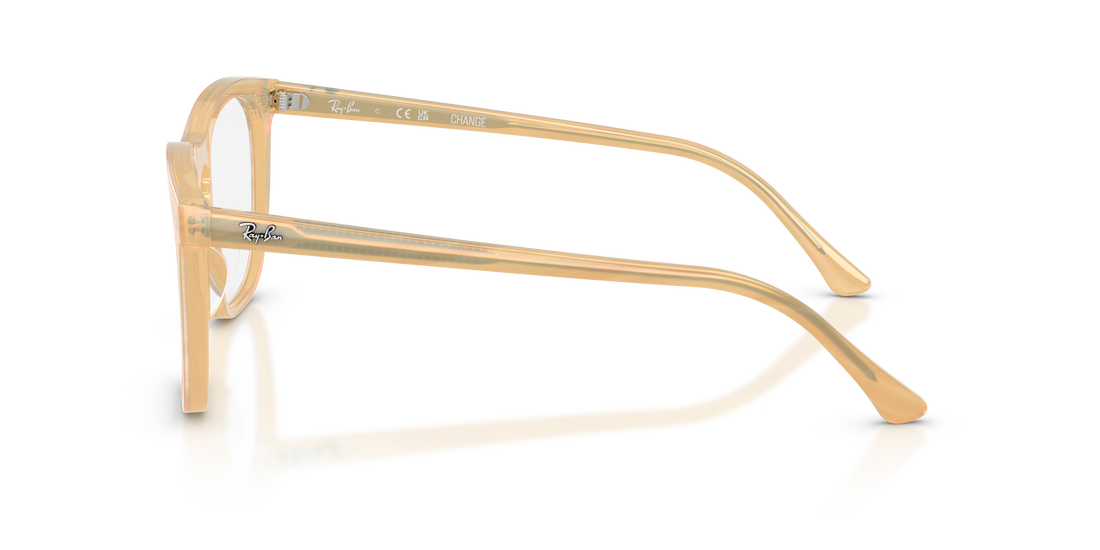 Brillen ray-ban rx2210v 8383 marron square unisex größe 53mm - Detailansicht