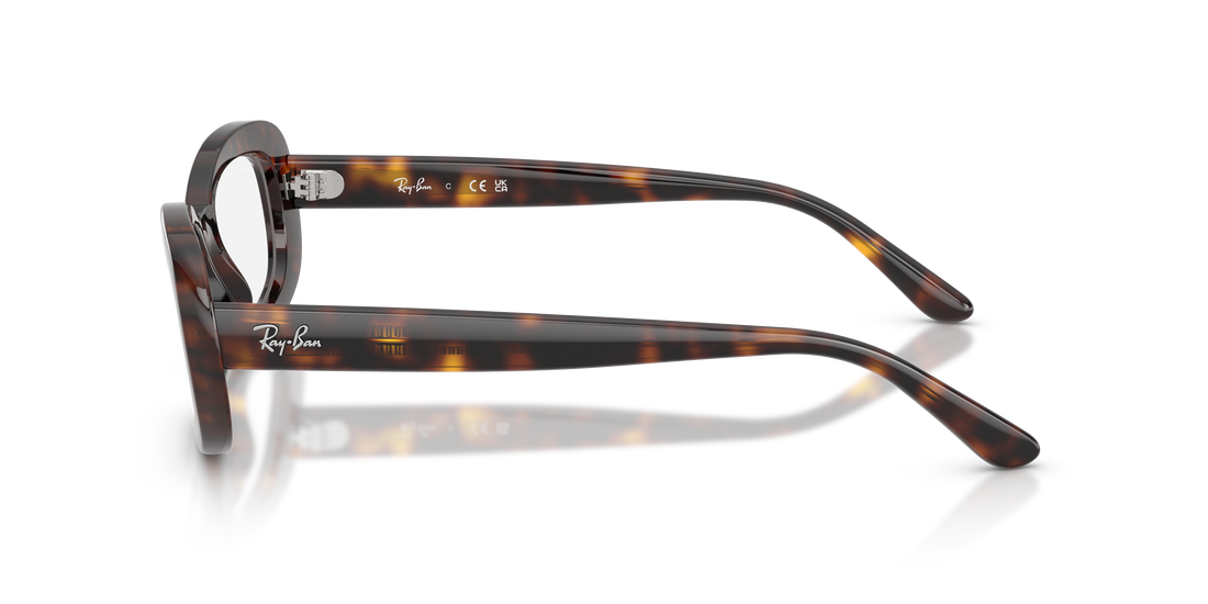 Occhiali da vista ray-ban rx2221v 2012 havana oval femenino taglia 53mm - Vista dettagliata
