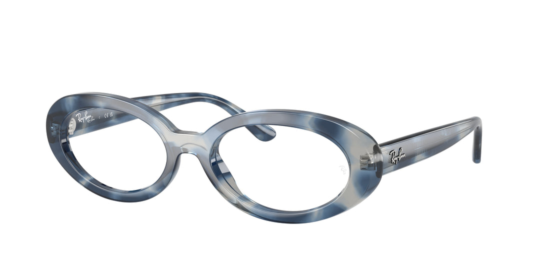 Óculos graduados ray-ban rx2223v 8482 havana oval femenino tamanho 52mm - Vista principal