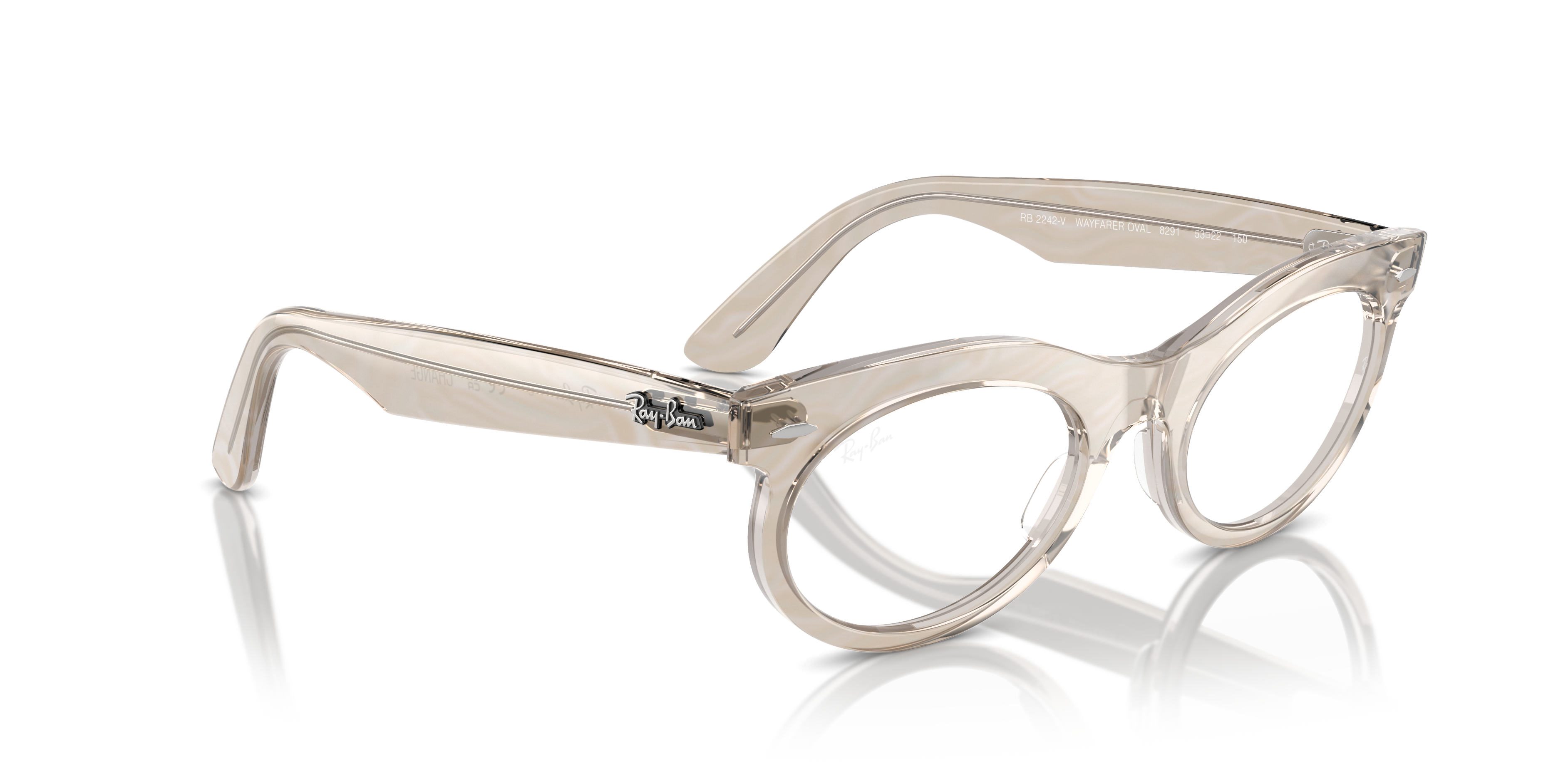 RAY-BAN RX2242V WAYFARER OVAL 8291 50