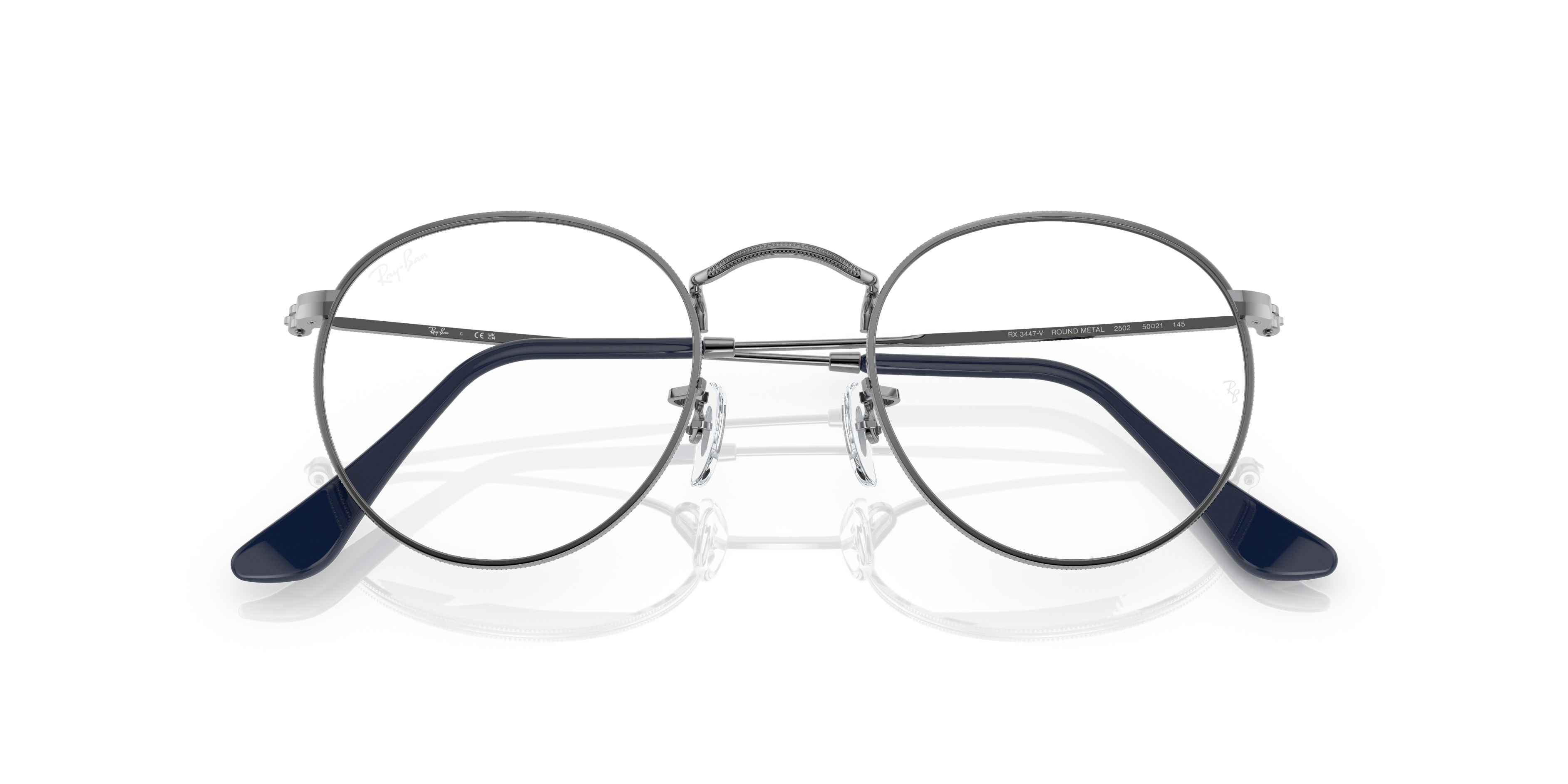 RAY-BAN RX3447V ROUND METAL 2502 47