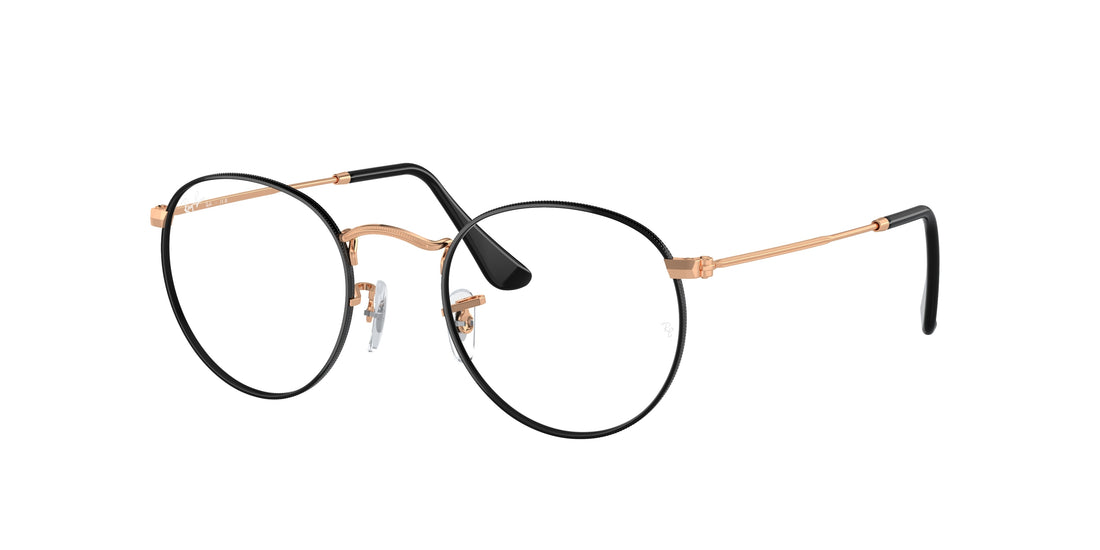 Óculos graduados ray-ban rx3447v round metal 3173 negro . tamanho 50mm - Vista principal