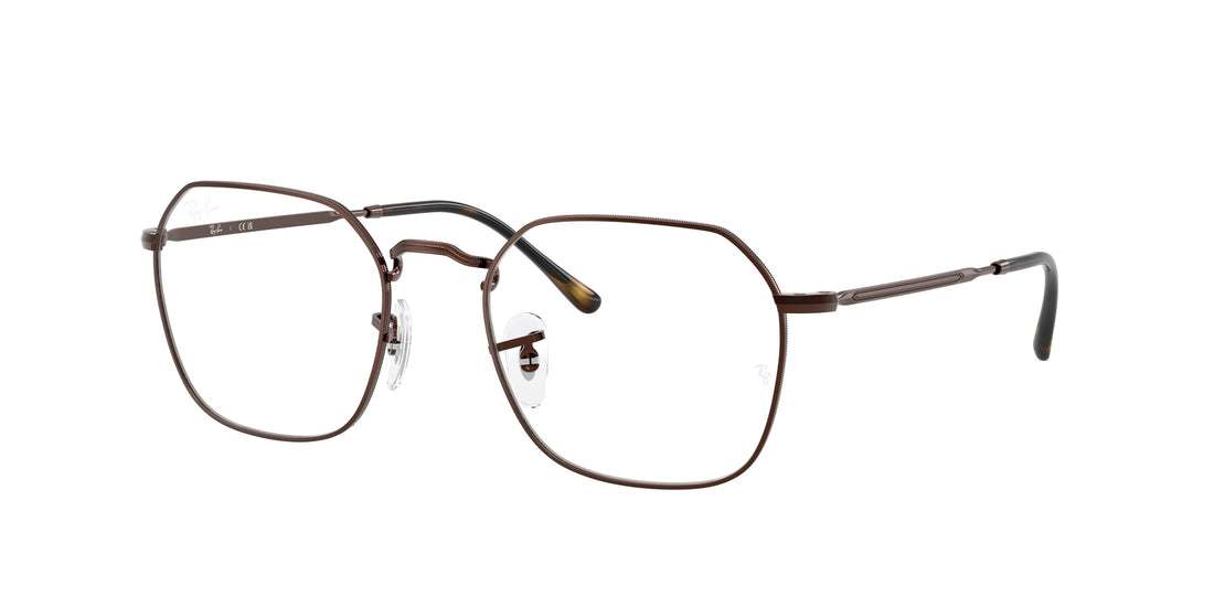 Óculos graduados ray-ban rx3694v jim 2511 marron irregular unisex tamanho 51mm - Vista principal