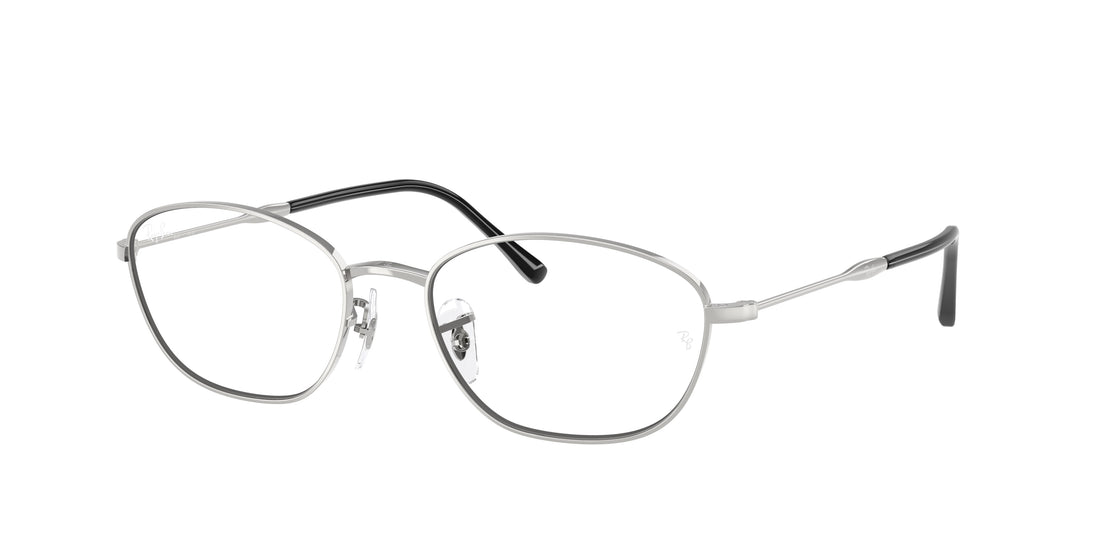 Occhiali da vista ray-ban rx3749v 2501 plateado irregular femenino taglia 53mm - Vista principale