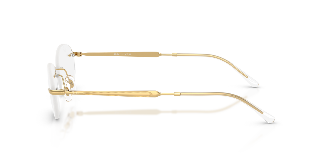 Occhiali da vista ray-ban rx3767v 2500 dorado oval unisex taglia 50mm - Vista dettagliata