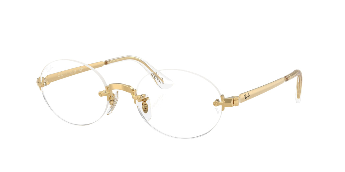 Óculos graduados ray-ban rx3929v 2500 dorado rectangular unisex tamanho 52mm - Vista principal