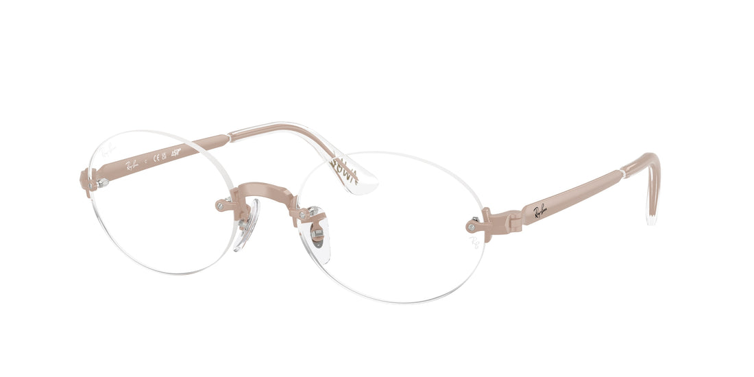 Óculos graduados ray-ban rx3929v 3207 rosa rectangular unisex tamanho 54mm - Vista principal
