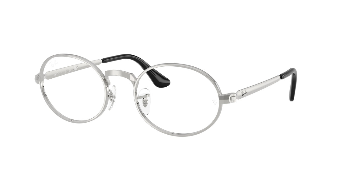 Óculos graduados ray-ban rx3931v 2501 plateado oval unisex tamanho 54mm - Vista principal