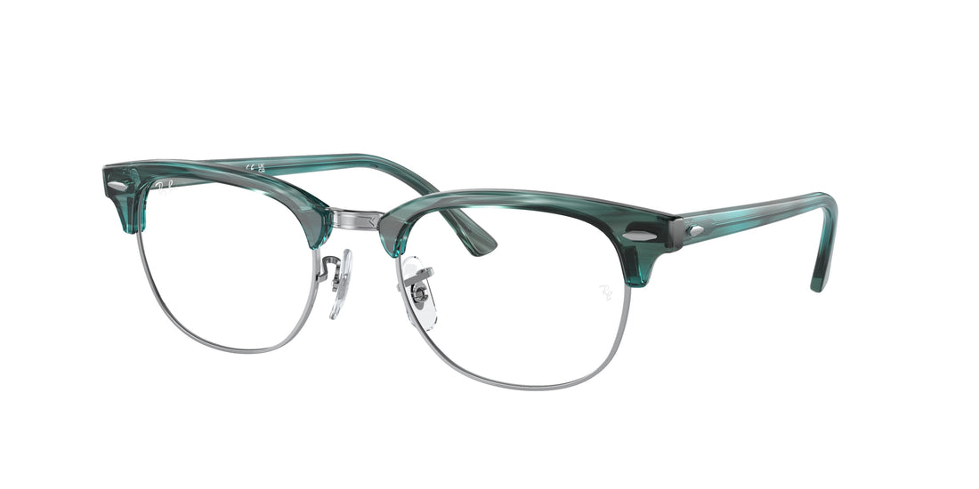 Brillen ray-ban rx5154 clubmaster 8377 verde unisex größe 53mm - Hauptansicht