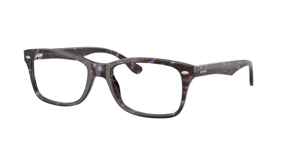 Prescription glasses ray-ban rx5228 8424 azul square unisex size 53mm - Main view