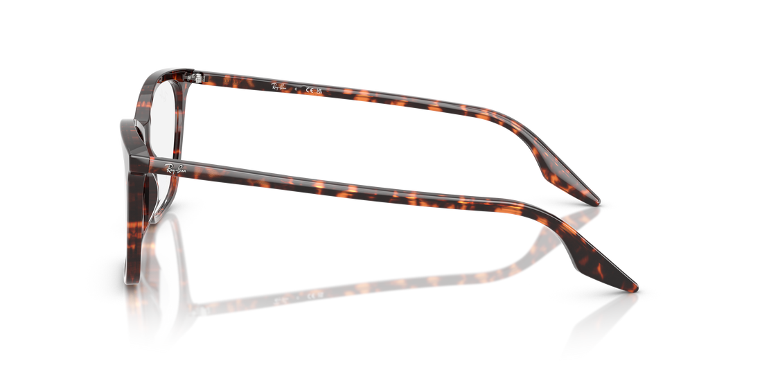 Lunettes de vue ray-ban rx5422 8423 rojo cat eye femenino taille 52mm - Vue détaillée