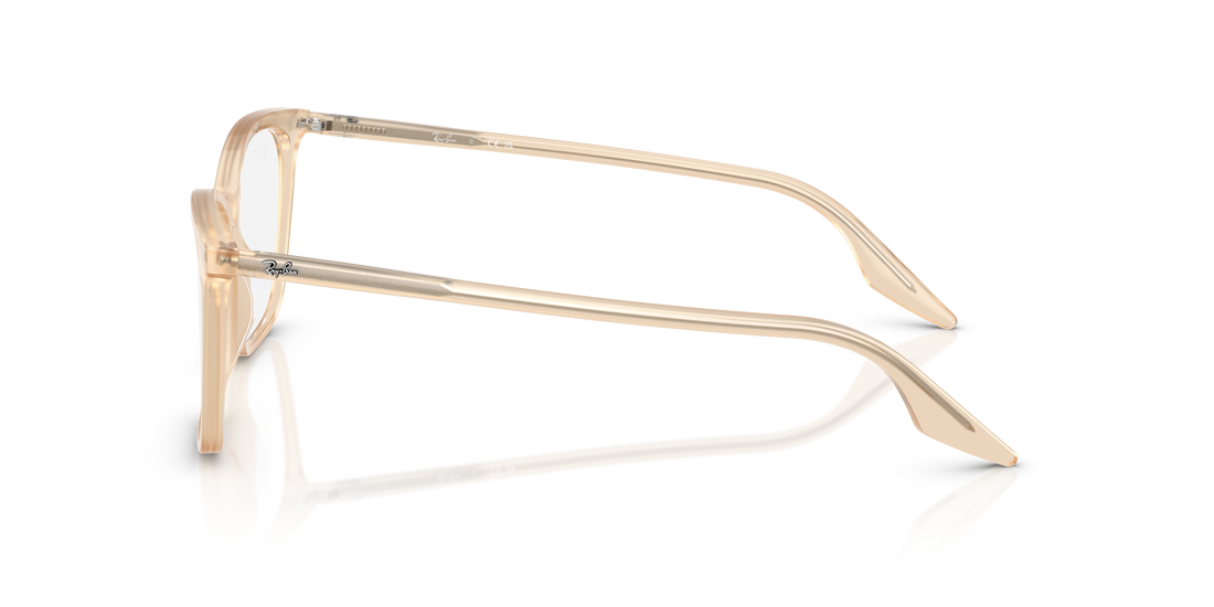 Óculos graduados ray-ban rx5422 8505 beige cat eye femenino tamanho 52mm - Vista de detalhe