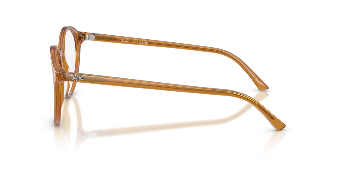 Occhiali da vista ray-ban rx5430 bernard 8439 beige pantos unisex taglia 49mm - Vista dettagliata