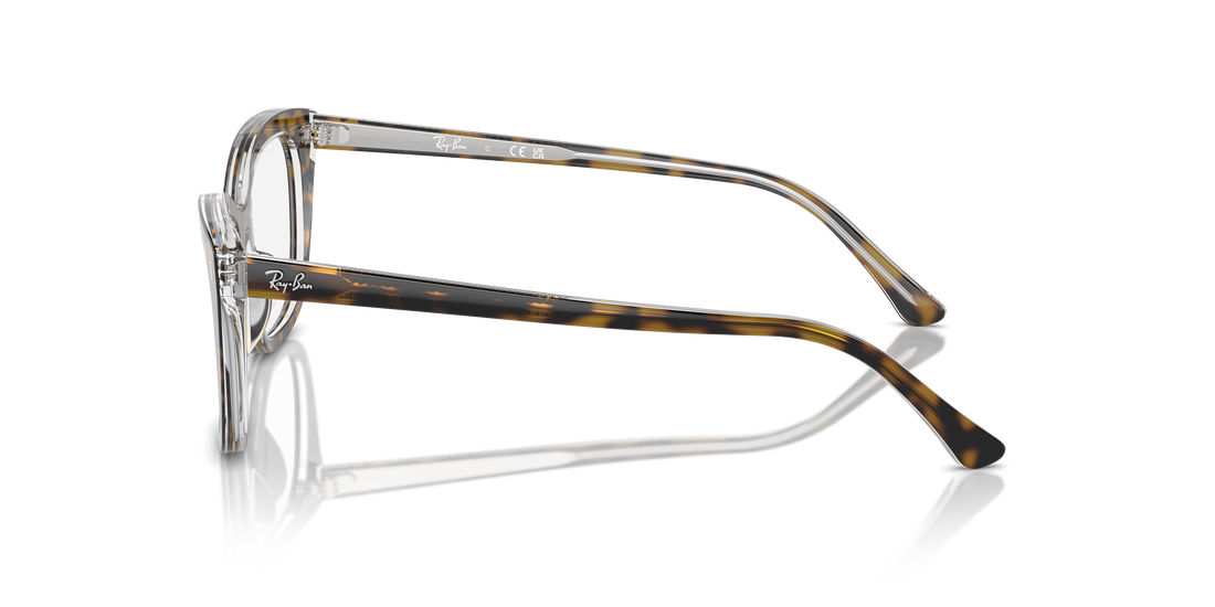 Brillen ray-ban rx5433 5082 marrón femenina größe 52mm - Detailansicht
