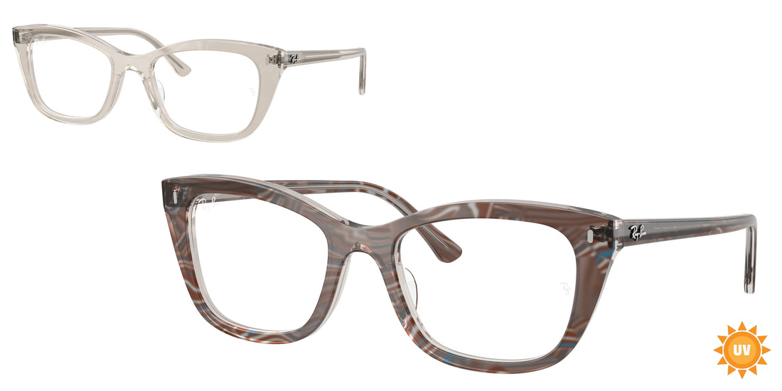 Brillen ray-ban rx5433 8291 gris pillow femenino größe 52mm - Hauptansicht