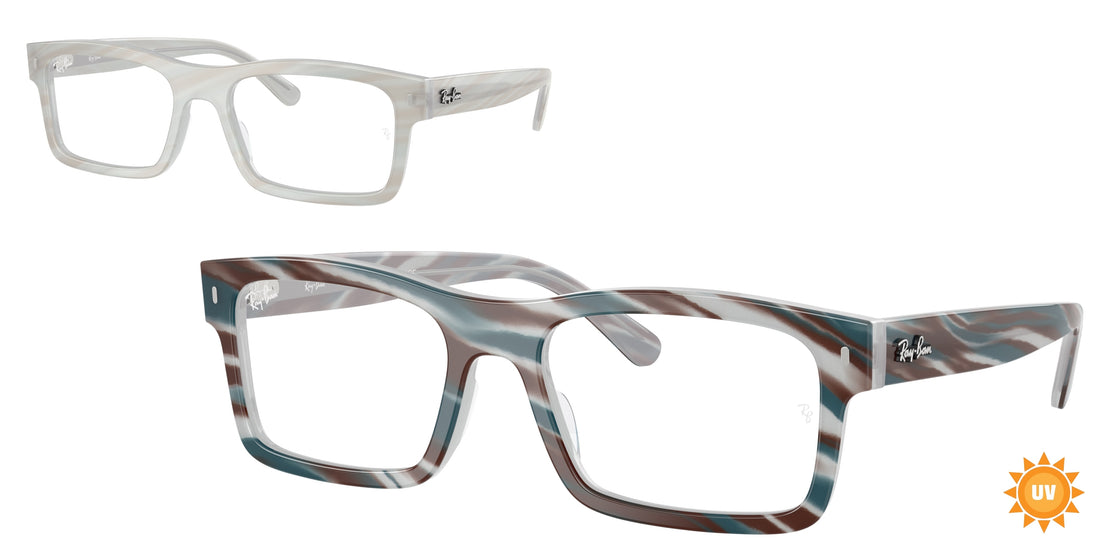 Brillen ray-ban rx5435 8382 azul rectangular unisex größe 54mm - Hauptansicht