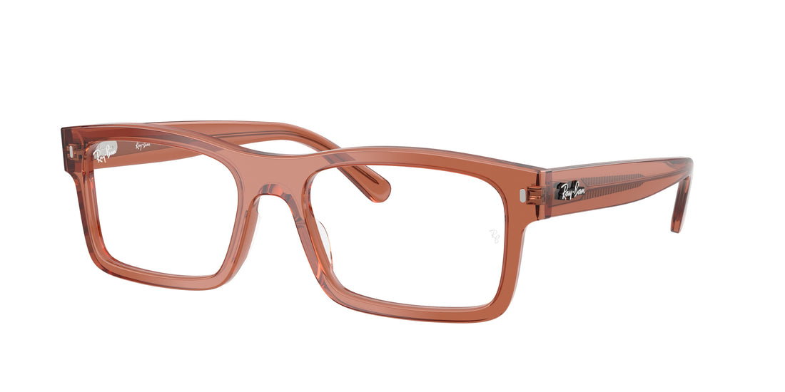 Óculos graduados ray-ban rx5435 8511 marron rectangular unisex tamanho 54mm - Vista principal