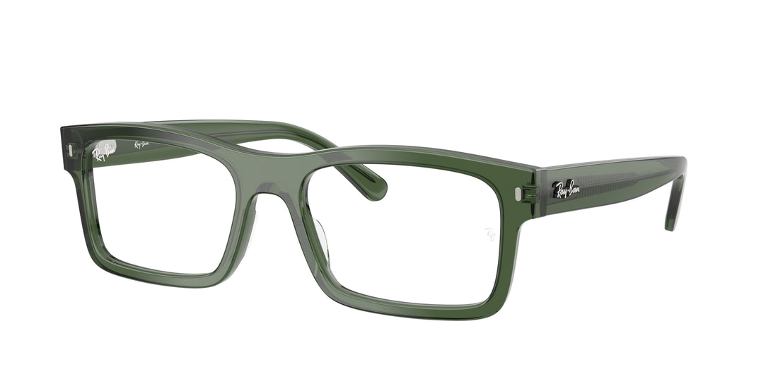 Óculos graduados ray-ban rx5435 8514 verde rectangular unisex tamanho 54mm - Vista principal