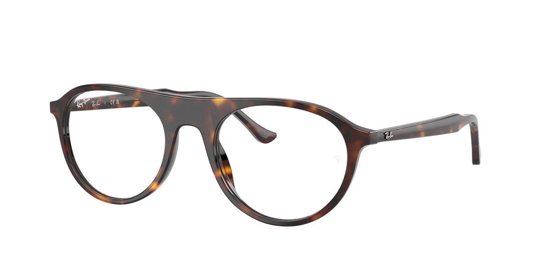 Brillen ray-ban rx5441 2012 havana square unisex größe 53mm - Hauptansicht