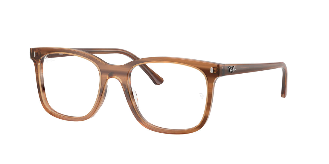 Occhiali da vista ray-ban rx5446 8455 havana square unisex taglia 53mm - Vista principale