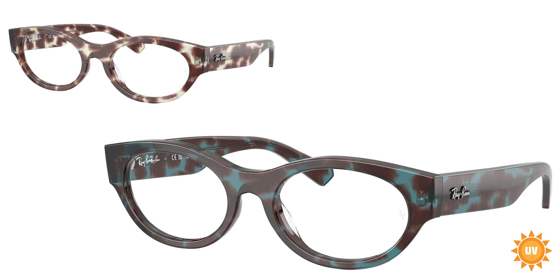 Occhiali da vista ray-ban rx5447 8458 azul oval unisex taglia 51mm - Vista principale