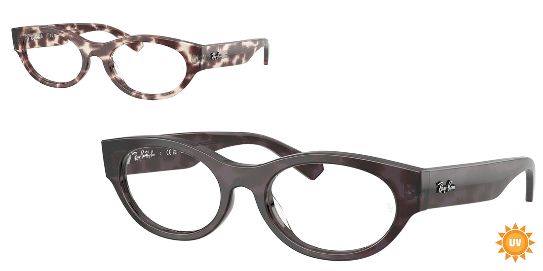 Occhiali da vista ray-ban rx5447 8461 havana oval unisex taglia 53mm - Vista principale