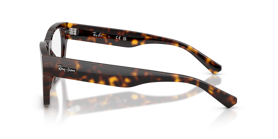Occhiali da vista ray-ban rx5448 2012 havana irregular unisex taglia 55mm - Vista dettagliata