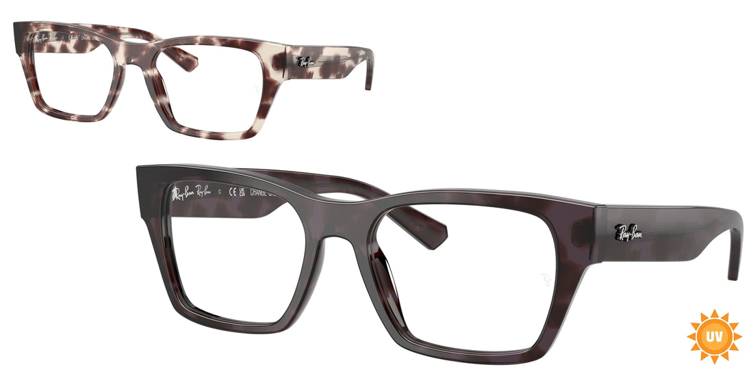 Occhiali da vista ray-ban rx5448 8461 havana irregular unisex taglia 55mm - Vista principale