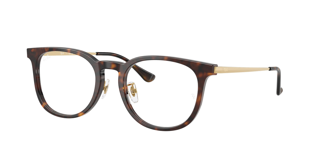 Óculos graduados ray-ban rx5453d 2012 havana square unisex tamanho 52mm - Vista principal