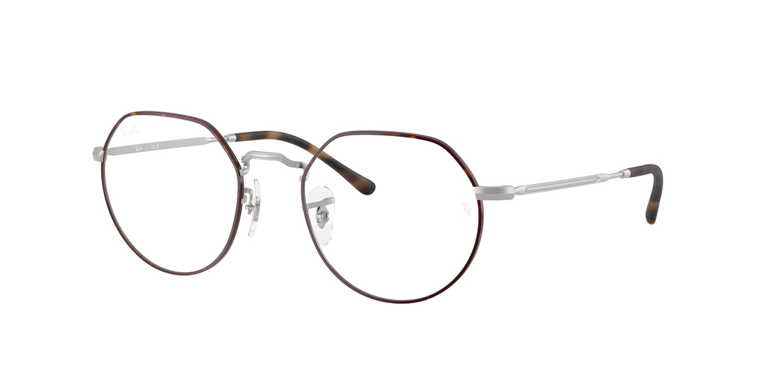 Brillen ray-ban rx6465 jack 3194 havana irregular unisex größe 51mm - Hauptansicht